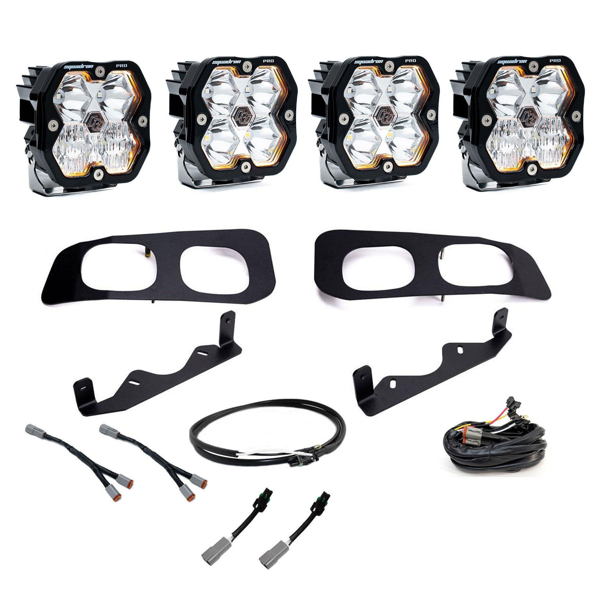 Squadron 2.0 Pro Dual Fog Pocket Light Kit Ford 2023-26 F-250/350 Super Duty Upfitter Baja Designs