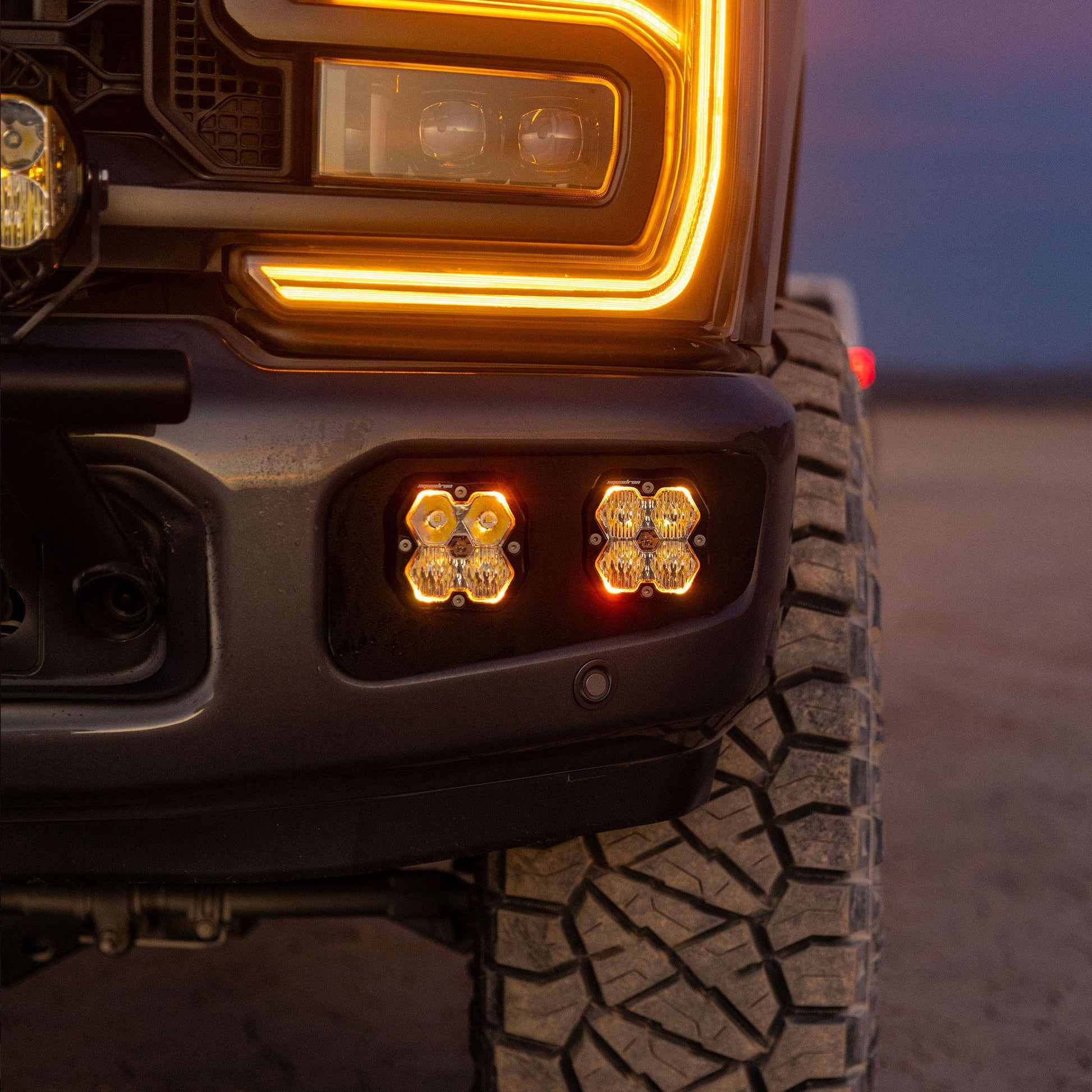 Squadron 2.0 Pro Dual Fog Pocket Light Kit Ford 2023-26 F-250/350 Super Duty Upfitter Baja Designs-1