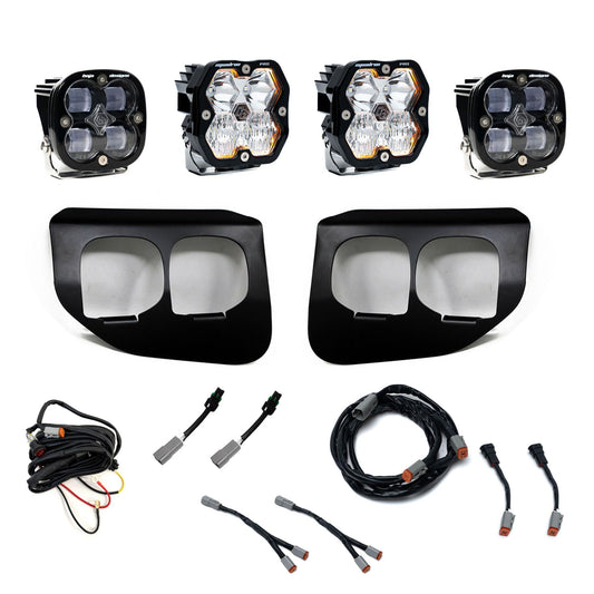 Squadron 2.0 Pro/Squadron Sae Dual Fog Pocket Light Kit Ford 2020-22 F-250/350 Super Duty Clear Baja Designs-1