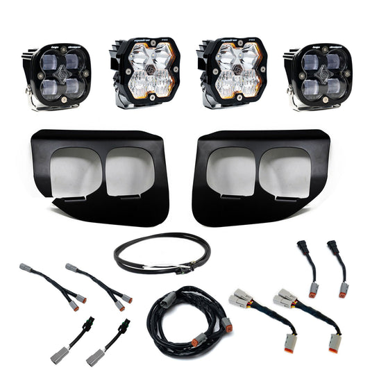 Squadron 2.0 Pro/Squadron Sae Dual Fog Pocket Light Kit Ford 2020-22 F-250/350 Super Duty Clear Baja Designs