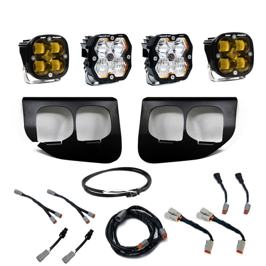 Squadron 2.0 Pro/Squadron Sae Dual Fog Pocket Light Kit Ford 2020-22 F-250/350 Super Duty Amber Baja Designs