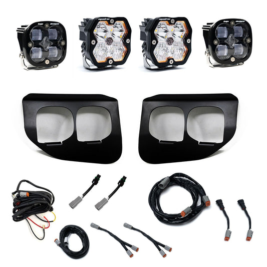 Squadron 2.0 Sport/Squadron Sae Dual Fog Pocket Light Kit Ford 2020-22 F-250/350 Super Duty Clear Baja Designs-1