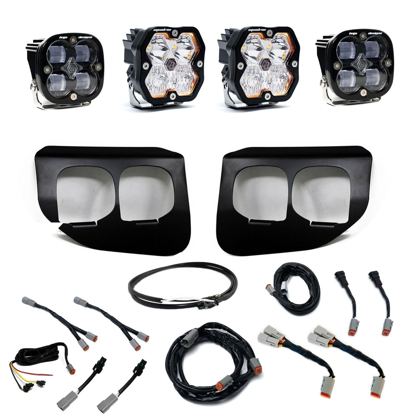 Squadron 2.0 Sport/Squadron Sae Dual Fog Pocket Light Kit Ford 2020-22 F-250/350 Super Duty Clear Baja Designs