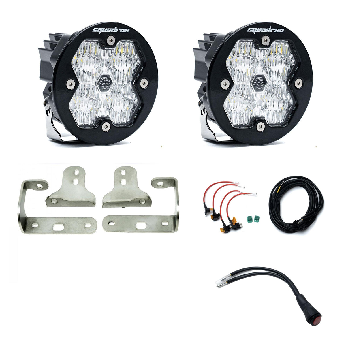 Squadron-R 2.0 Sport Fog Pocket Light Kit Jeep 2018-26 Wrangler JL 2020-26 Gladiator JT Baja Designs