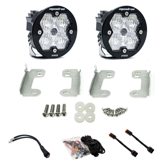 Squadron-R 2.0 Pro Fog Pocket Light Kit Jeep 2018-26 Wrangler JL 2020-26 Gladiator JT w/ Oe Sahara Bumper Baja Designs