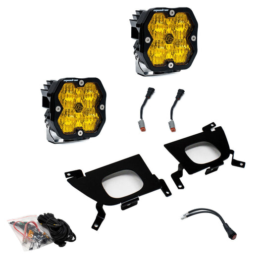 Squadron 2.0 Sport Fog Pocket Light Kit Chevy 2019-22 Silverado 1500 2020-22 2500HD/3500HD Baja Designs