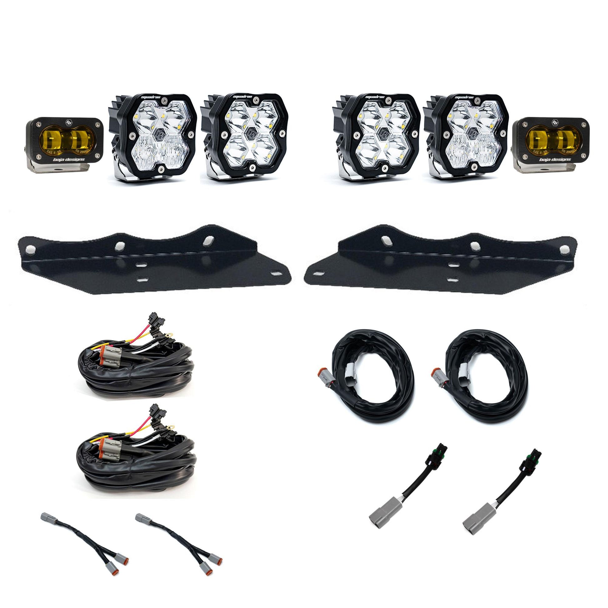 Squadron 2.0 Sport/S2 Sae Sportman Fog Pocket Light Kit Ford 2017-20 F-150 Raptor Baja Designs-1