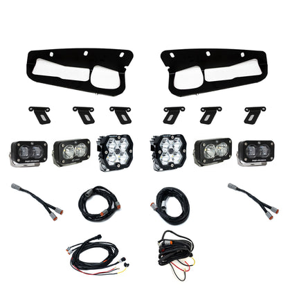 Squadron 2.0 Pro/S2 Pro/S2 Sae Pro Fog Pocket Light Kit Ford 2021-27 Bronco 2022-24 Bronco Raptor w/ Steel Bumper Clear Baja Designs-1