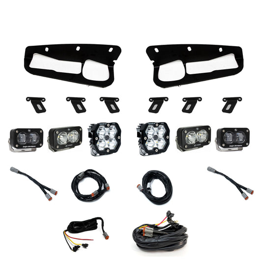 Squadron 2.0 Pro/S2 Pro/S2 Sae Pro Fog Pocket Light Kit Ford 2021-27 Bronco 2022-24 Bronco Raptor w/ Steel Bumper Clear Baja Designs