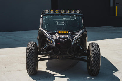 7XL Pro Linkable LED Light Bar Roof Mount Kit for Can-Am Maverick X3 2017-2024 (Light Pattern Multi-Pattern, Clear) Baja Designs-1