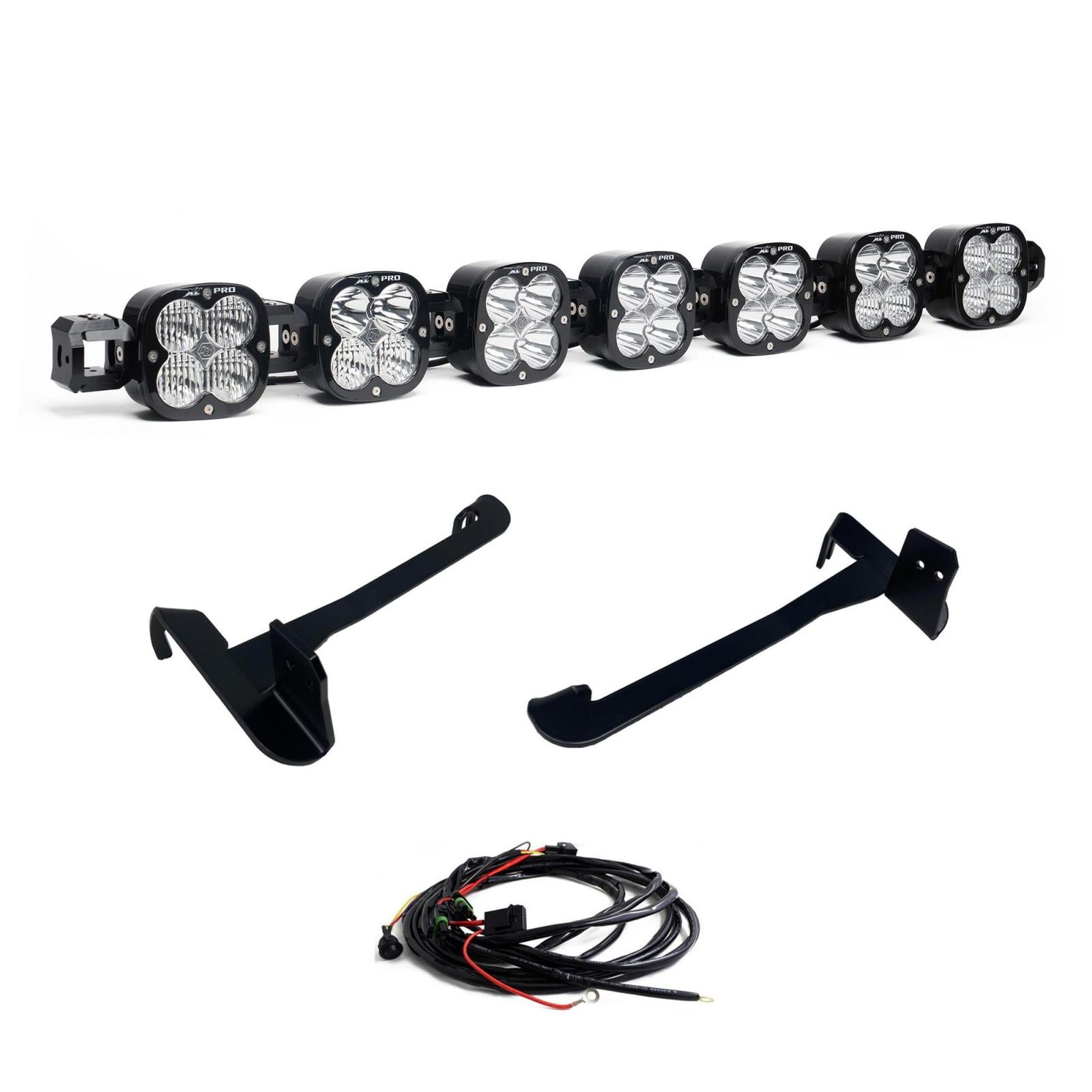 XL Pro Linkable Sport Bumper Light Kit 19-24 2500/3500/4500/5500 (Multi-Pattern Clear Toggle Wiring) Baja Designs