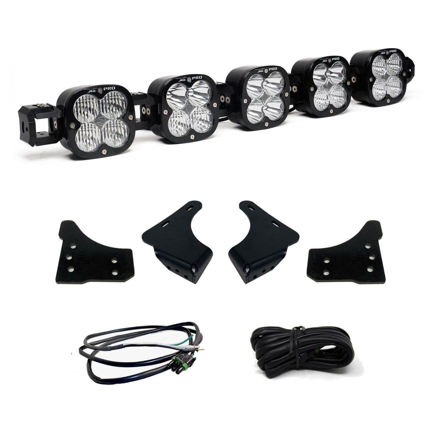 XL Pro Linkable Sport Bumper Light Kit 21-23 F-150 (Multi-Pattern Clear Upfitter Wiring) Baja Designs