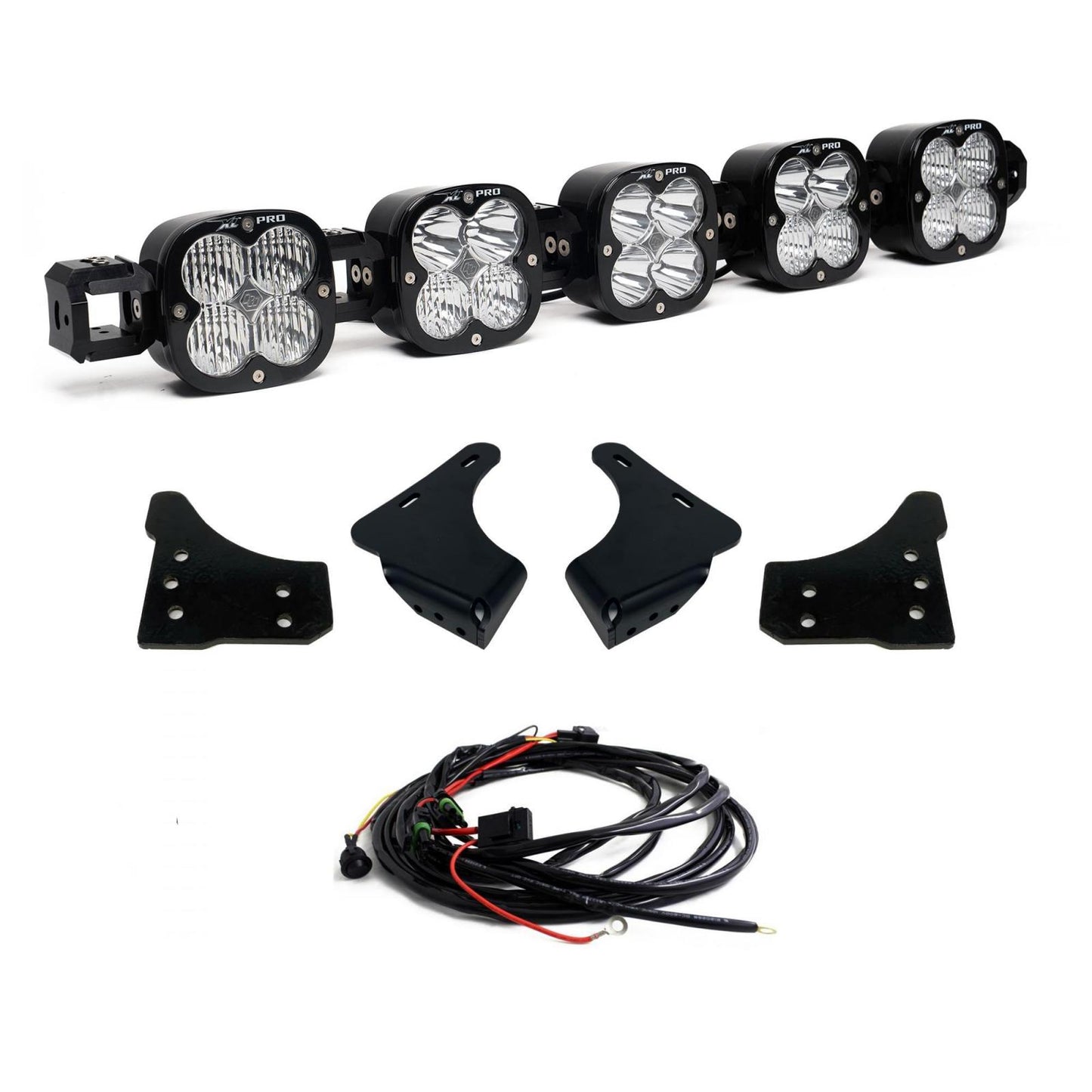 XL Pro Linkable Sport Bumper Light Kit 21-23 F-150 (Multi-Pattern Clear Toggle Wiring) Baja Designs