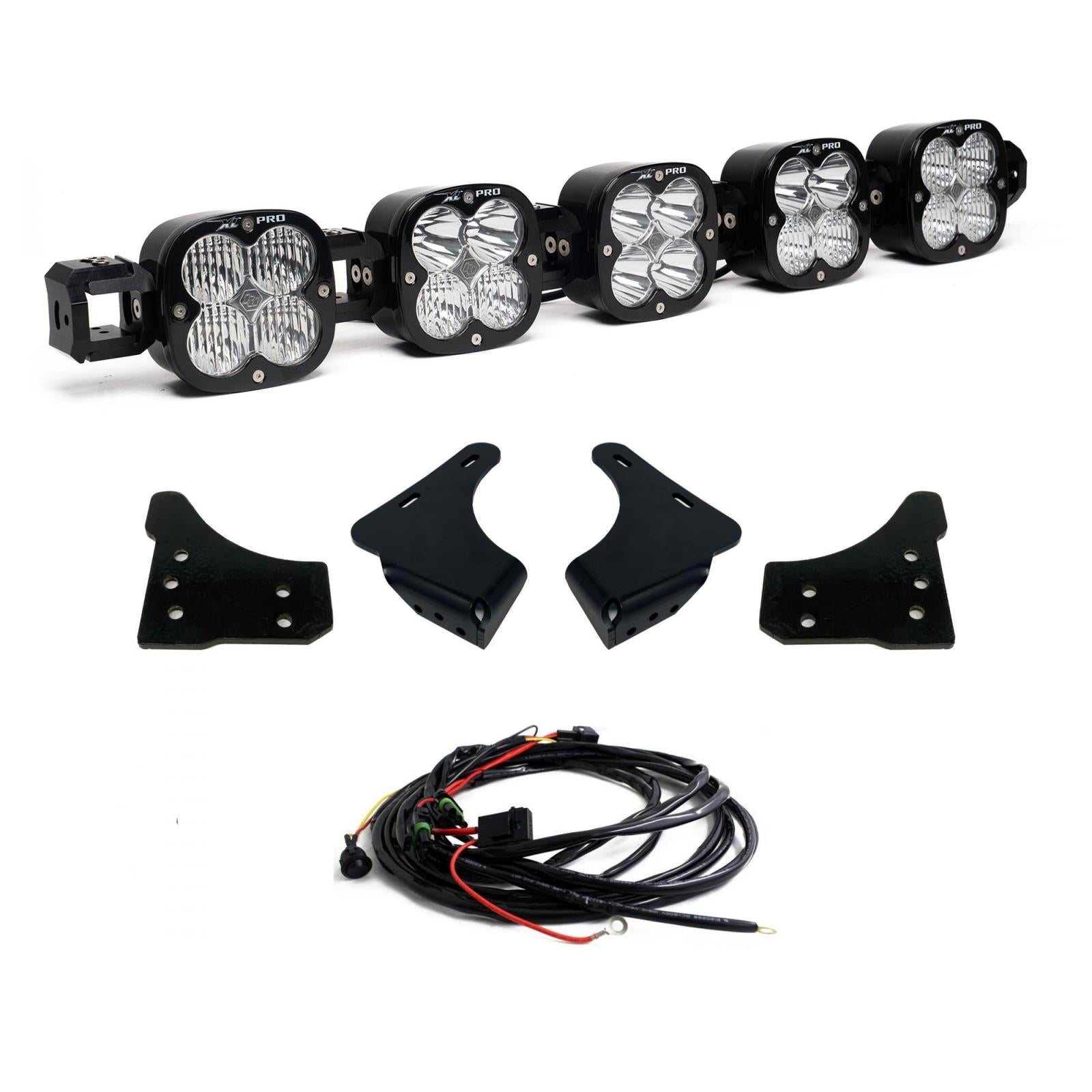 XL Pro Linkable Sport Bumper Light Kit 21-23 F-150 (Multi-Pattern Clear Toggle Wiring) Baja Designs