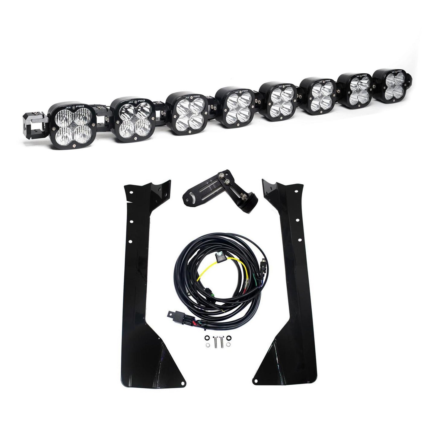 XL Pro Linkable Roof Mount Kit 07-18 Wrangler JK (Multi-Pattern Clear) Baja Designs