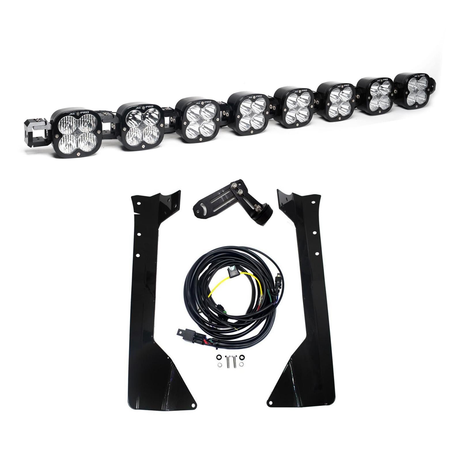 XL Pro Linkable Roof Mount Kit 07-18 Wrangler JK (Multi-Pattern Clear) Baja Designs