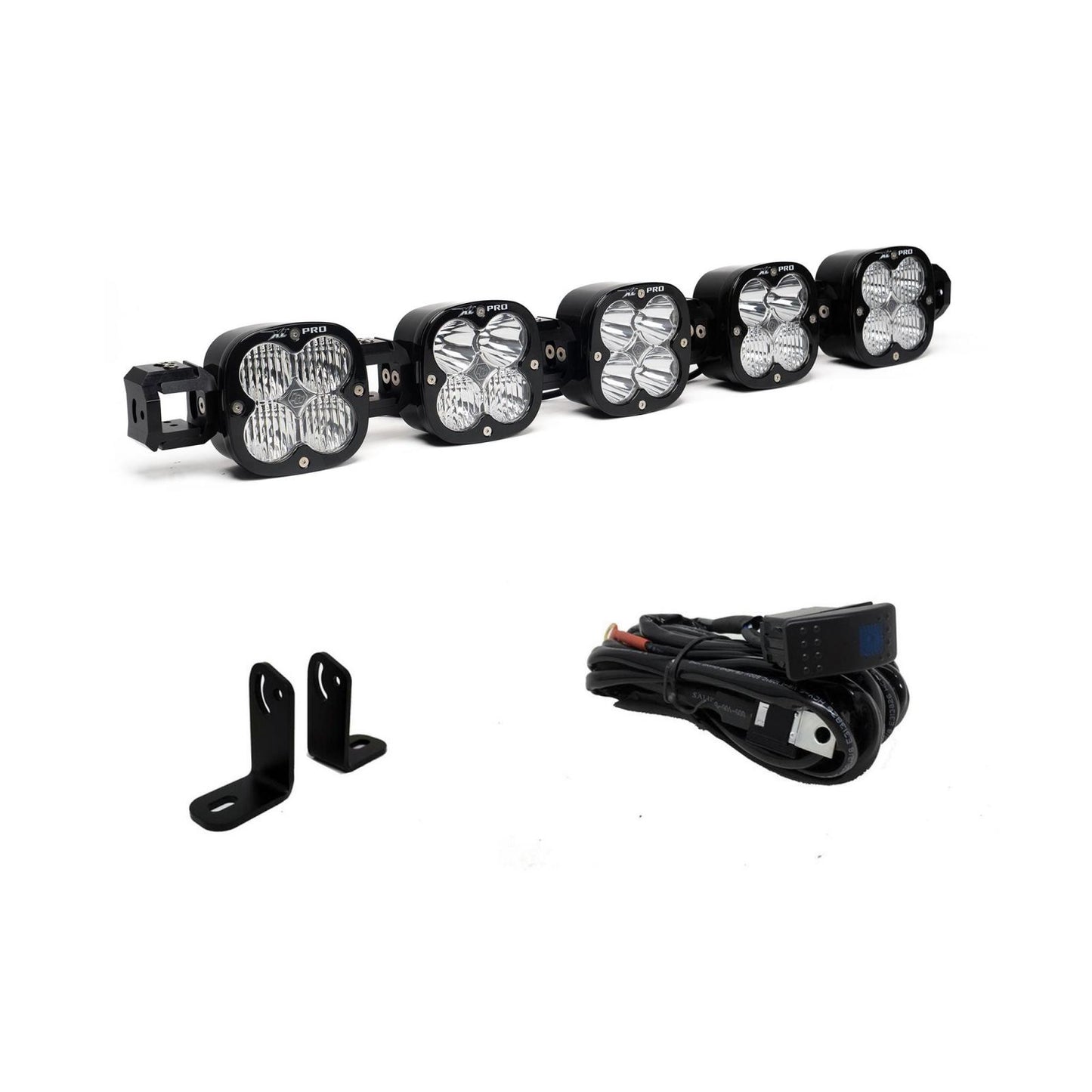 XL Pro Linkable Sport Roof Mount Kit 18-21 RZR Turbo S (Multi-Pattern, Clear) Baja Designs