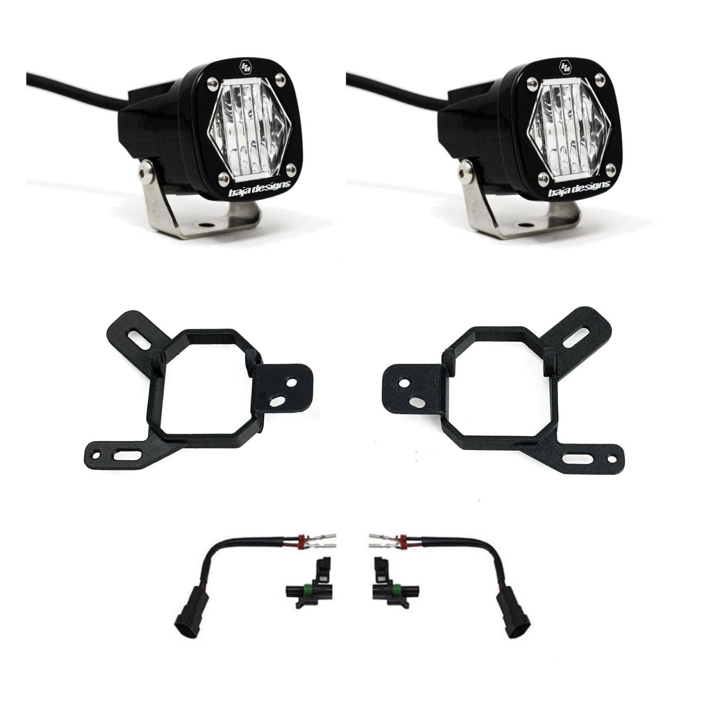 S1 Fog Pocket Light Kit 24-25 Silverado/Sierra 2500/3500 2025 1500 AT4-X Baja Designs-3