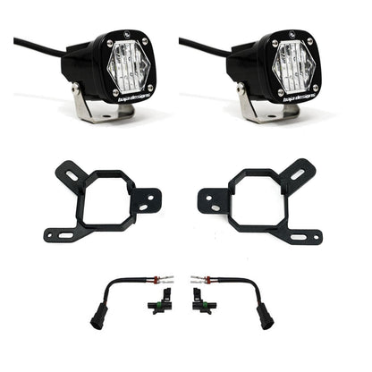 S1 Fog Pocket Light Kit 24-25 Silverado/Sierra 2500/3500 2025 1500 AT4-X Baja Designs-3