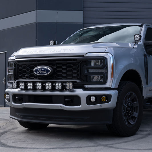 7XL Pro Linkable Led Light Bar Bumper Kit for Ford F-250/350 Super Duty 2023-2026 (Light Pattern Multi-Pattern Color Clear Wiring Type Upfitter) Baja Designs-1