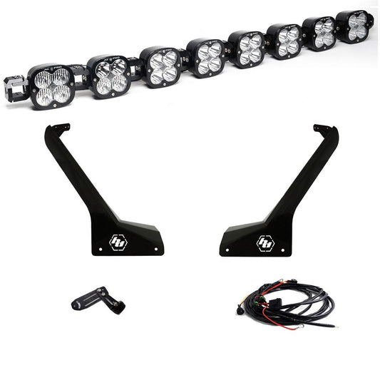 XL Pro Linkable Roof Mount Kit 20-26 Gladiator / 18-26 Wrangler JL (Multi-Pattern Clear Toggle Wiring) Baja Designs
