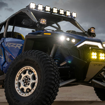 7XL Pro Linkable LED Light Bar Roof Mount Kit for Polaris RZR Pro R 2022-2025 (Light Pattern Multi-Pattern, Clear) Baja Designs-1