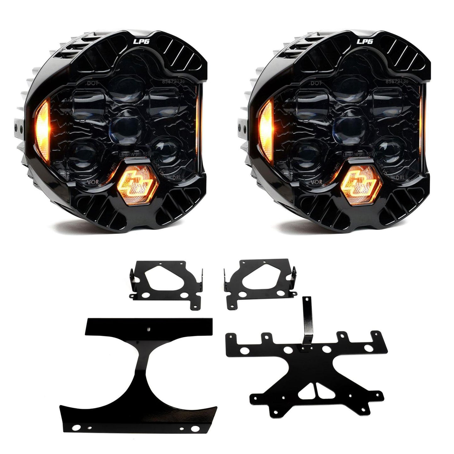 DOT LP6 LED Headlight Kit 2015-2024 Harley Davidson Road Glide Baja Designs