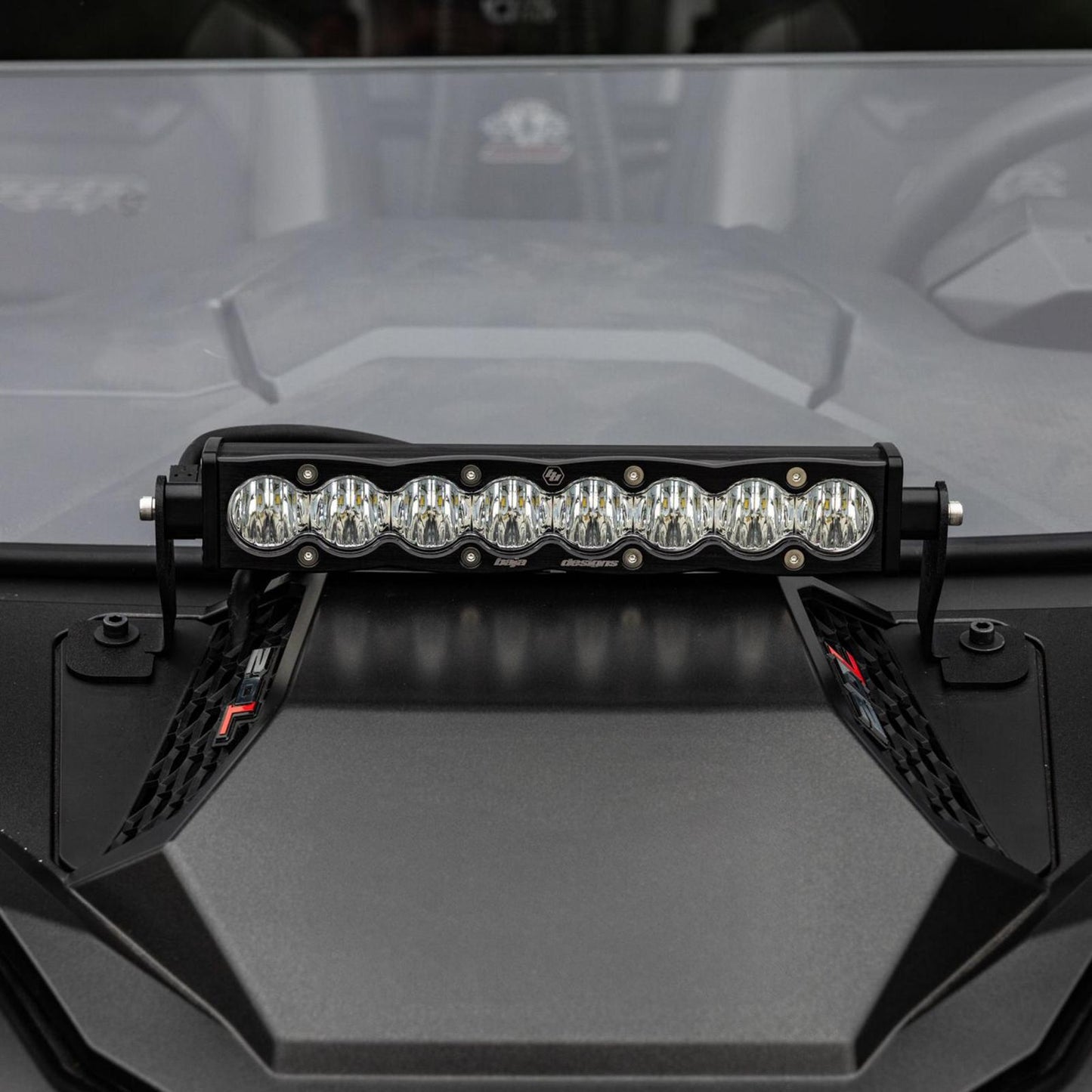 S8 10 Inch Light Bar Hood Mount Kit Polaris 2025 RZR ProR; ProS; ProXP, Baja Designs-3
