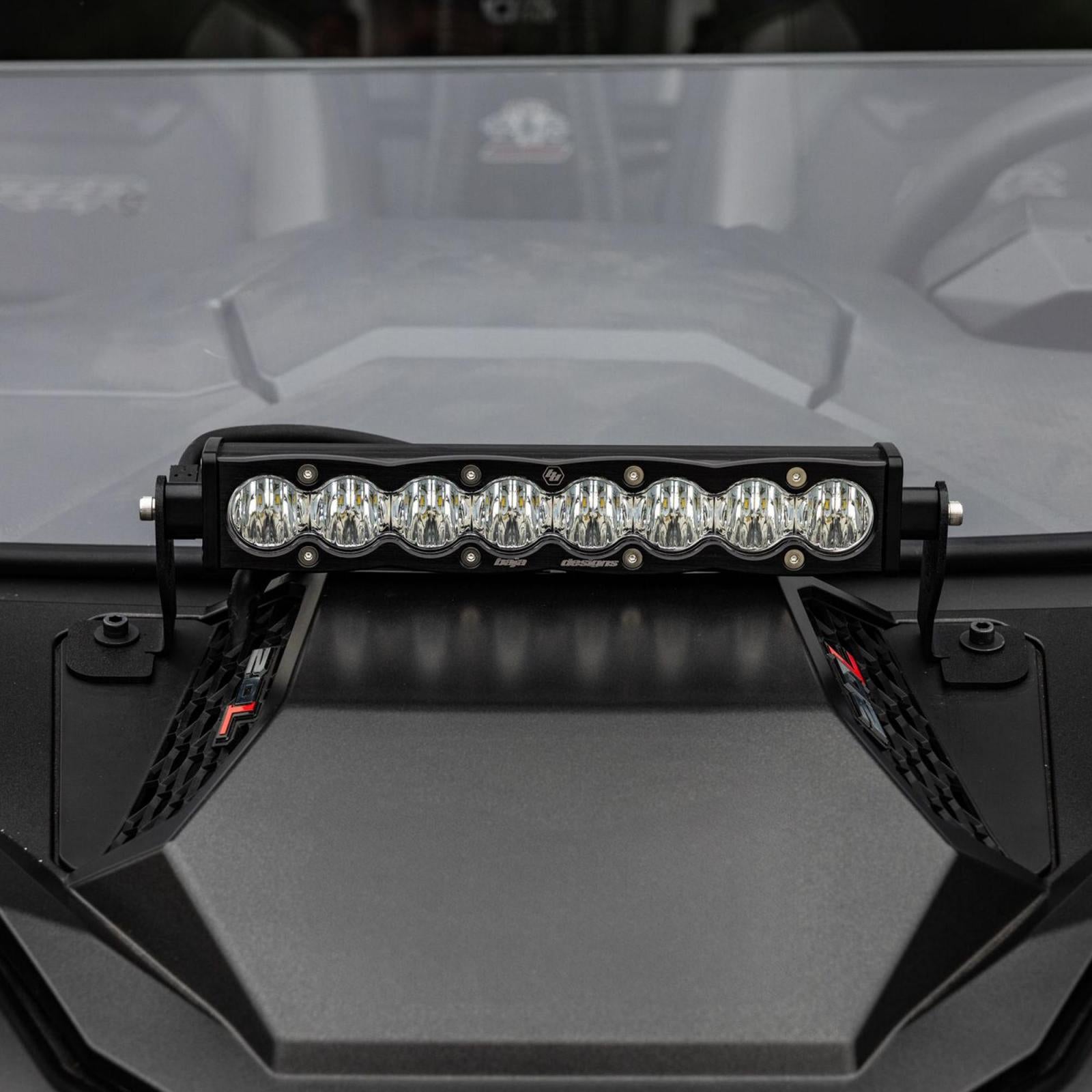 S8 10 Inch Light Bar Hood Mount Kit Polaris 2025 RZR ProR; ProS; ProXP, Baja Designs-3