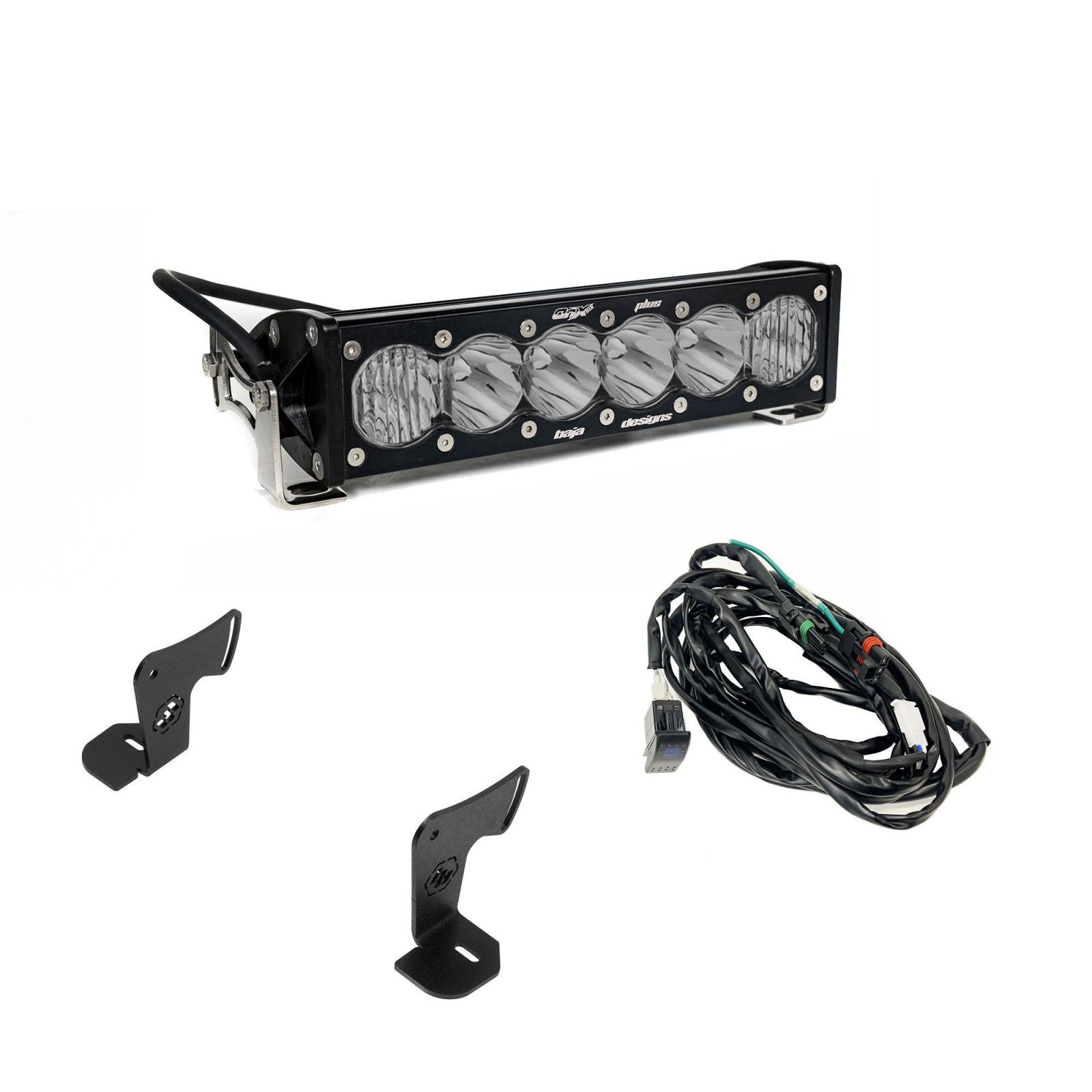 OnX6+ 10 Inch Light Bar Hood Mount Kit Polaris 2025 RZR ProR; ProS; ProXP, Baja Designs-1