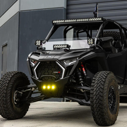 OnX6+ 10 Inch Light Bar Hood Mount Kit Polaris 2025 RZR ProR; ProS; ProXP, Baja Designs-4
