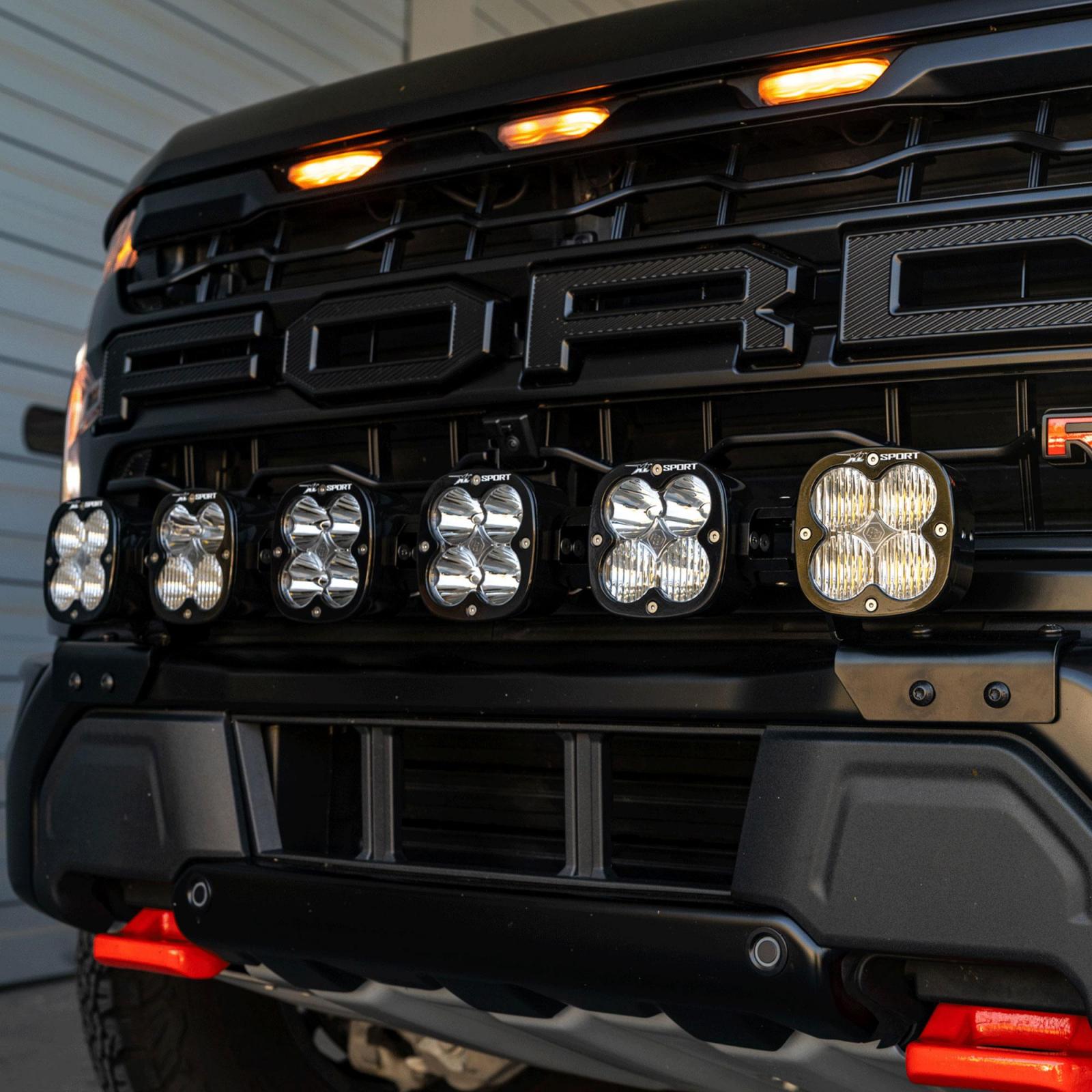 Ford 6 XL Linkable Bumper Light Kit 24-25 Ford F-150 Raptor R/37 Baja Designs-1