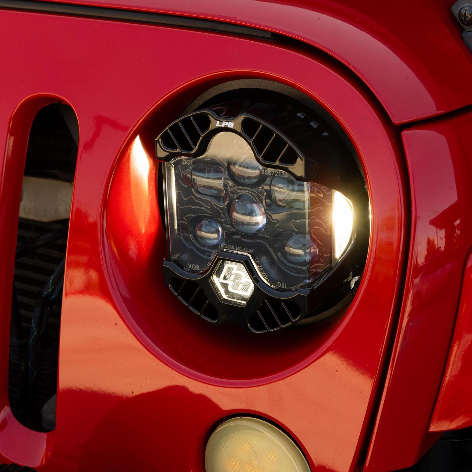 DOT LP6 LED Headlight Kit Jeep 2007-2018 Wrangler JK w/LED Headlights Baja Designs-2