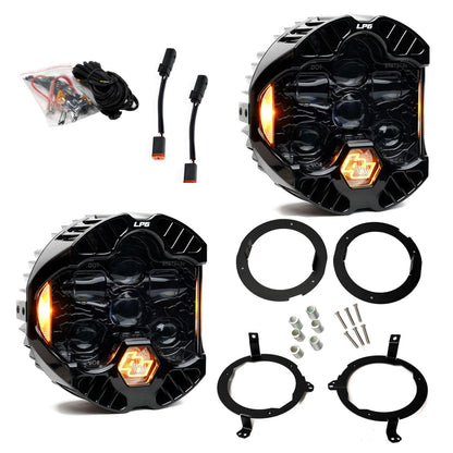 DOT LP6 LED Headlight Kit Jeep 2018-2025 Wrangler JL 2020-2025 Gladiator JT w/Halogen Headlights Baja Designs-1