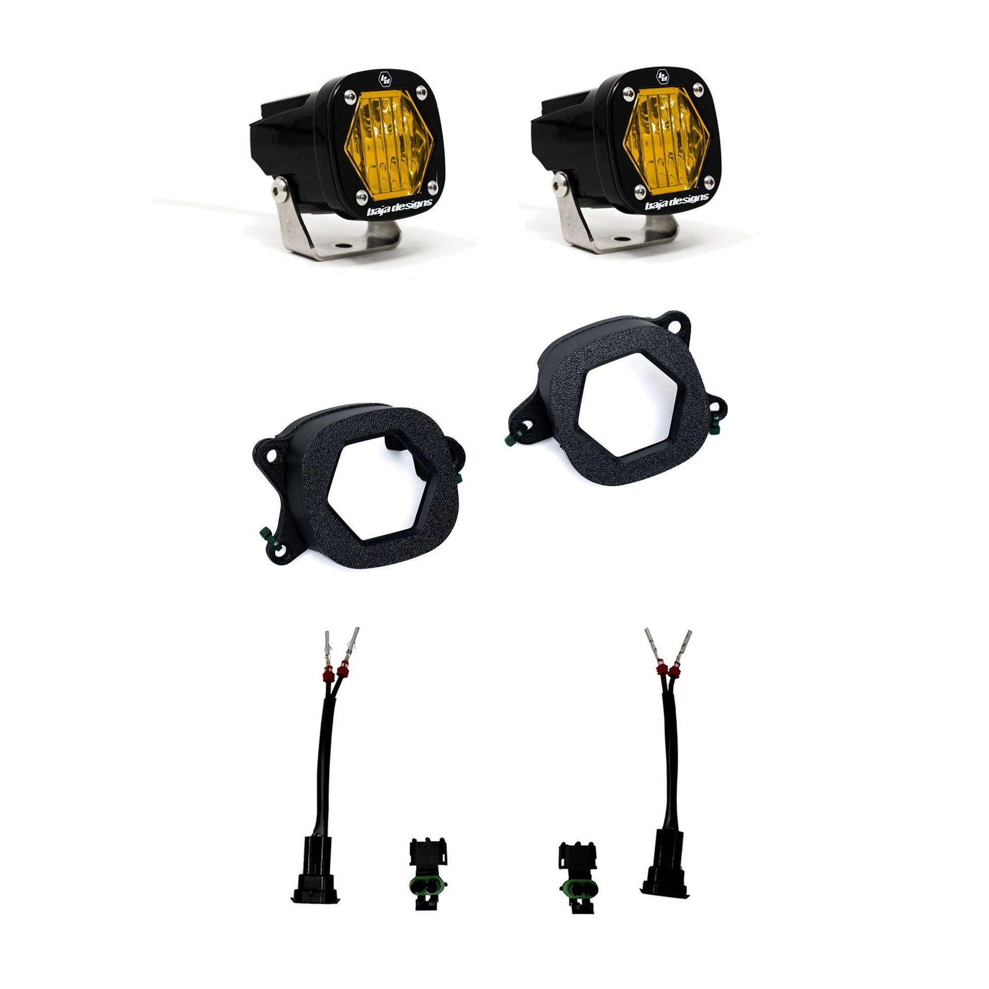 S1 Fog Pocket Light Kit Ford Ranger Raptor 2024-2026 (Wide Cornering) Baja Designs