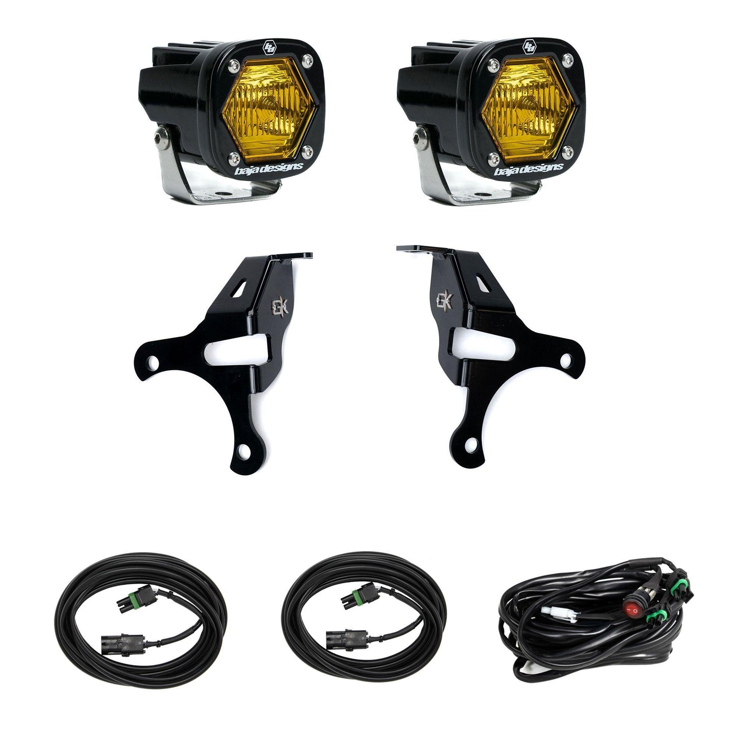 S1 Knuckle Pods Light Kit 2018-2026 Jeep JL Wrangler/JT Gladiator (Trail) Baja Designs