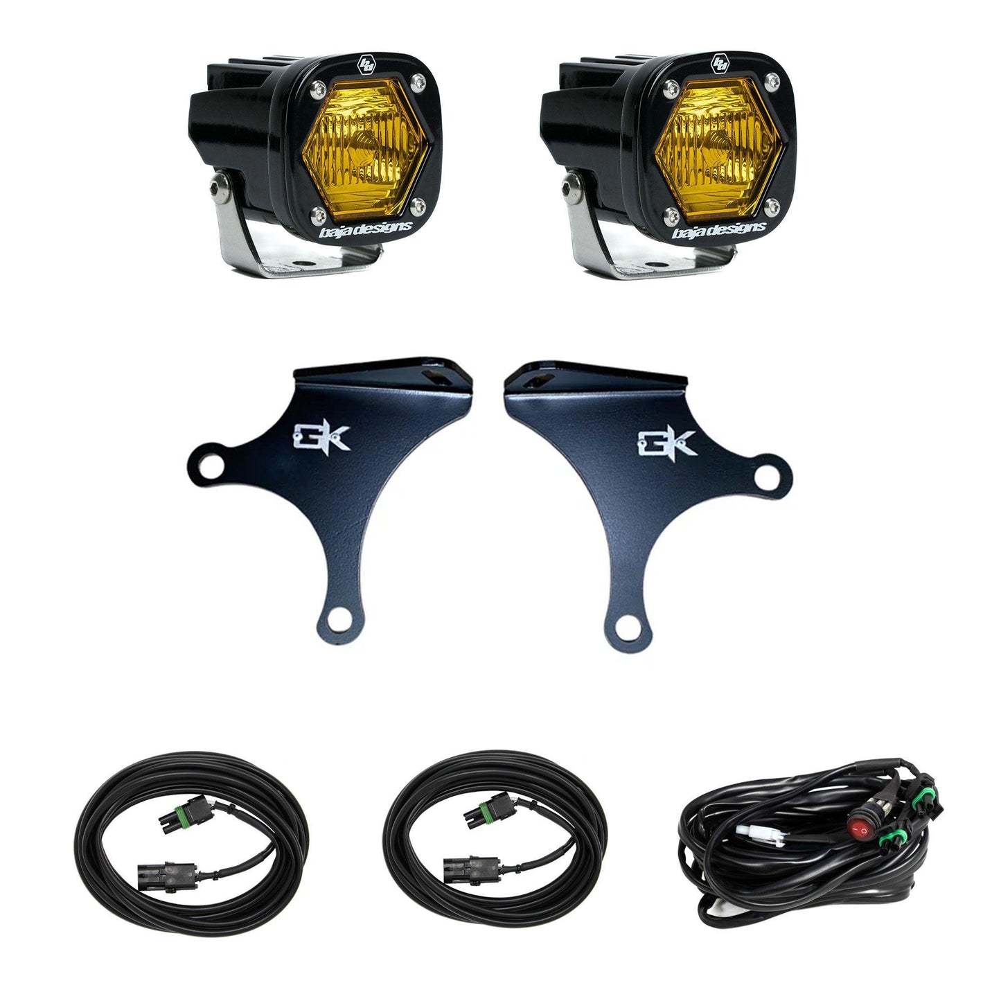 S1 Knuckle Pods Light Kit 1984-2006 Jeep TJ/XJ/YJ/ZJ Wrangler/Cherokee (Trail) Baja Designs