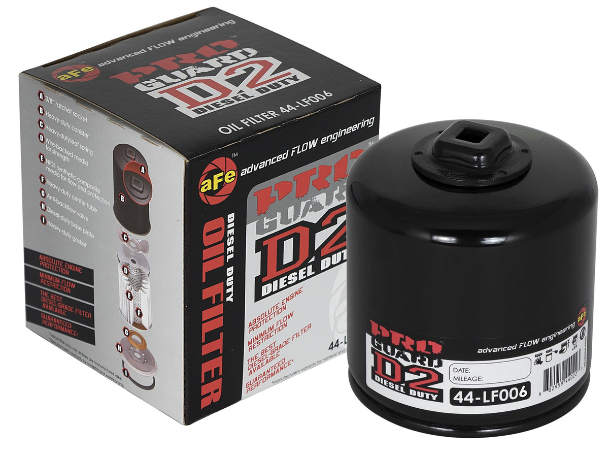 Proguard Oil Filter (4 Pack) 3/4-16 Inch Thread 3.84 Inch H x 3.66 Inch OD aFe Power-1