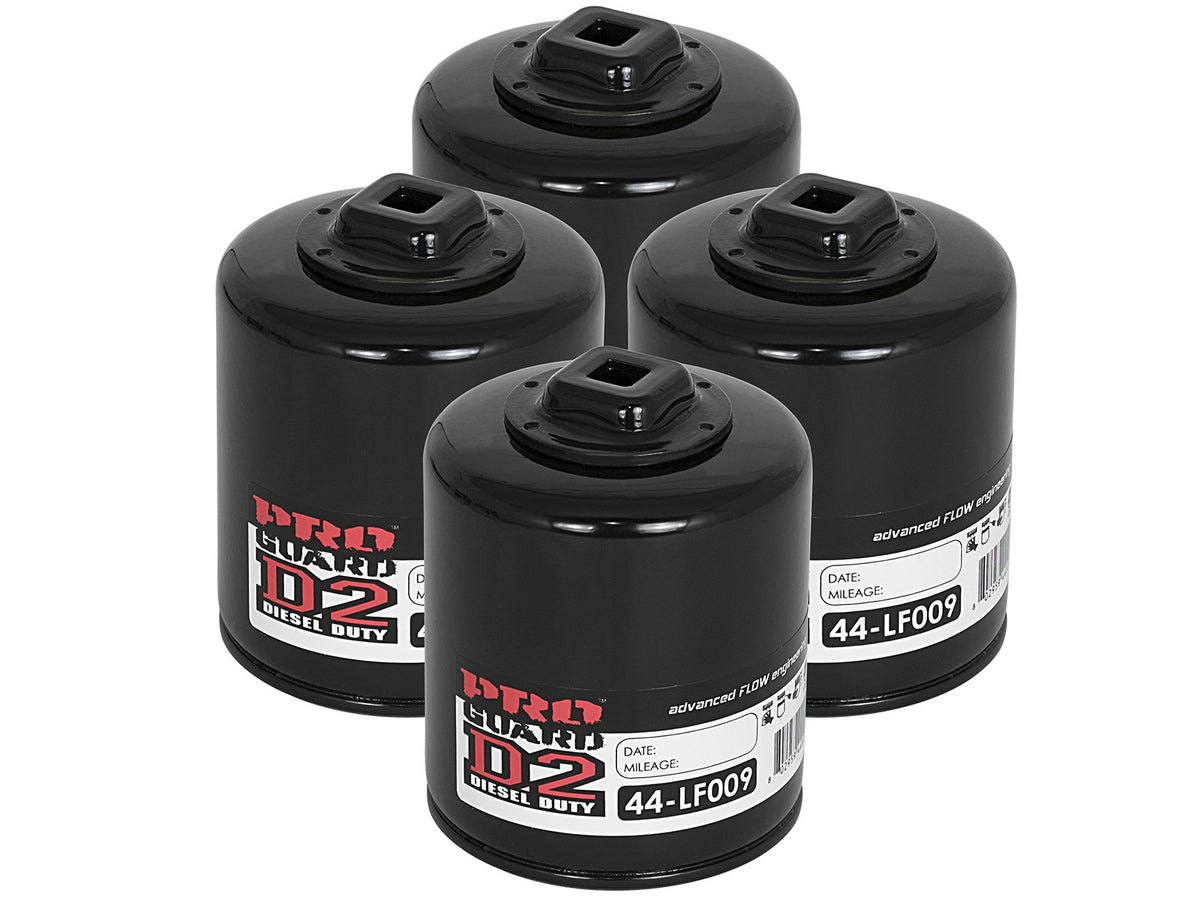 Proguard Oil Filter (4 Pack) 13/16-16 Inch Thread 4.53 Inch H x 2.92 Inch OD aFe Power