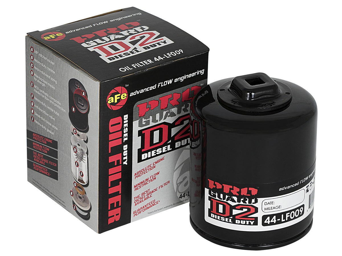 Proguard Oil Filter (4 Pack) 13/16-16 Inch Thread 4.53 Inch H x 2.92 Inch OD aFe Power-1