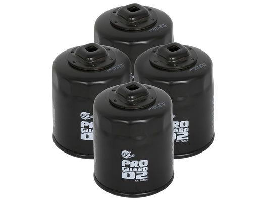 Proguard Oil Filter (4 Pack) 13/16-16 Inch Thread 3.4 Inch H x 2.92 Inch OD aFe Power