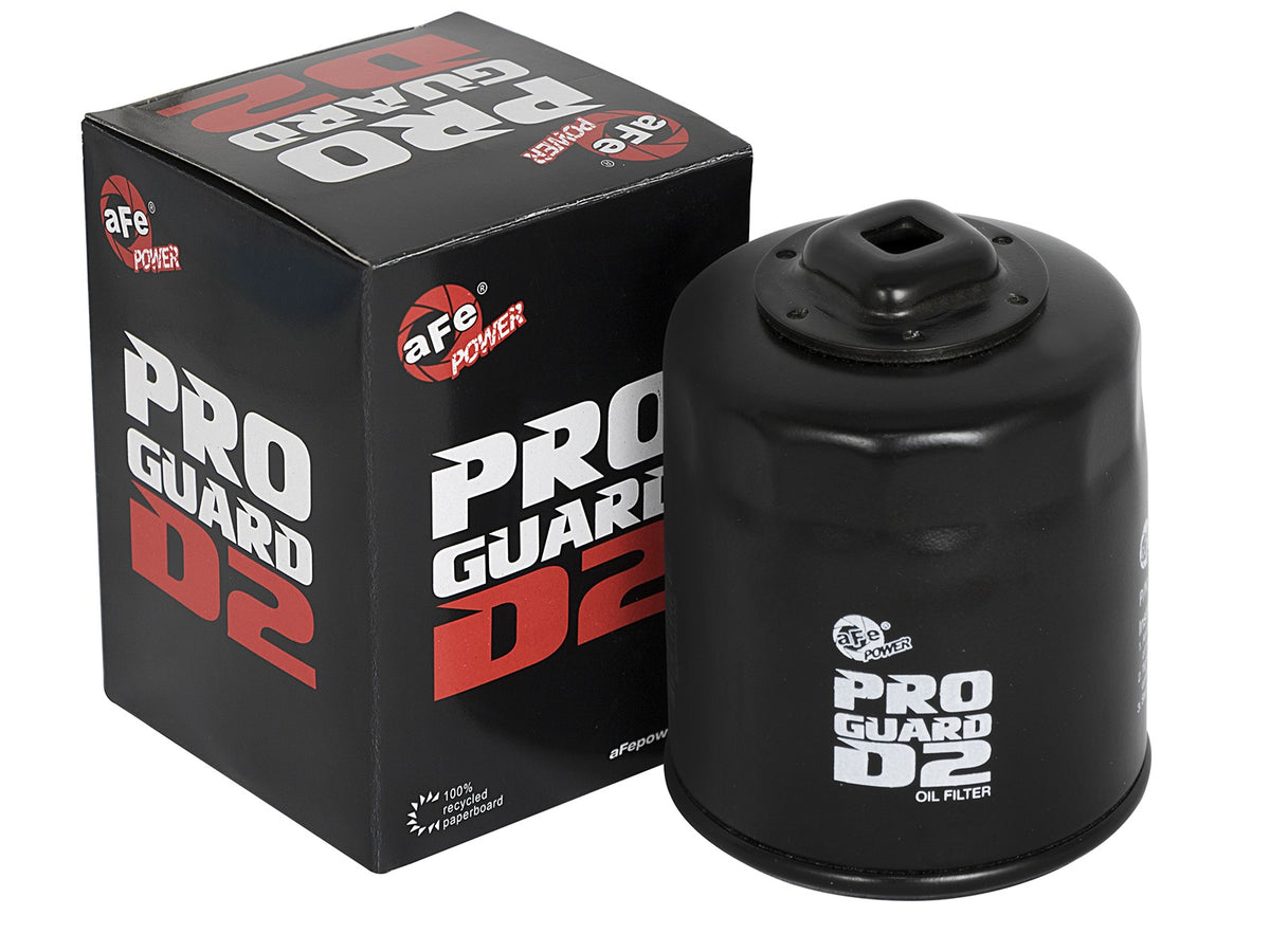 Proguard Oil Filter (4 Pack) 13/16-16 Inch Thread 3.4 Inch H x 2.92 Inch OD aFe Power-1