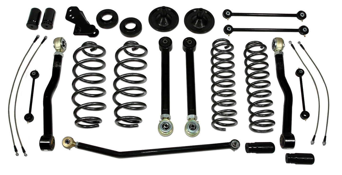 4 Inch Lift Kit 07-18 Jeep Wrangler JK 4 Door Only Lift Kit EZ-Flex Tuff Country-2