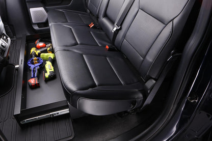 Rear Underseat Drawer for 15-26 Ford F150 F250; 19-26 Chevy Silverado/GMC Sierra - Keyed Lock Products Tuffy Security