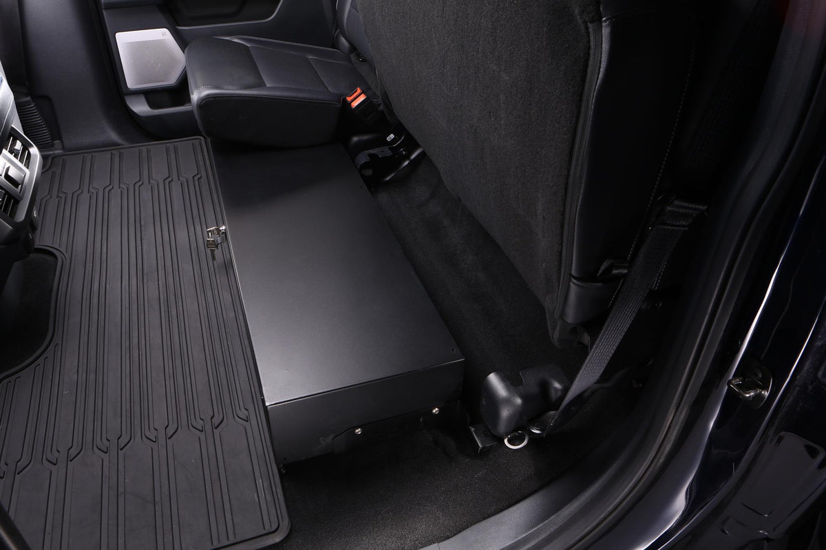 Rear Underseat Drawer for 15-26 Ford F150 F250; 19-26 Chevy Silverado/GMC Sierra - Keyed Lock Products Tuffy Security-2