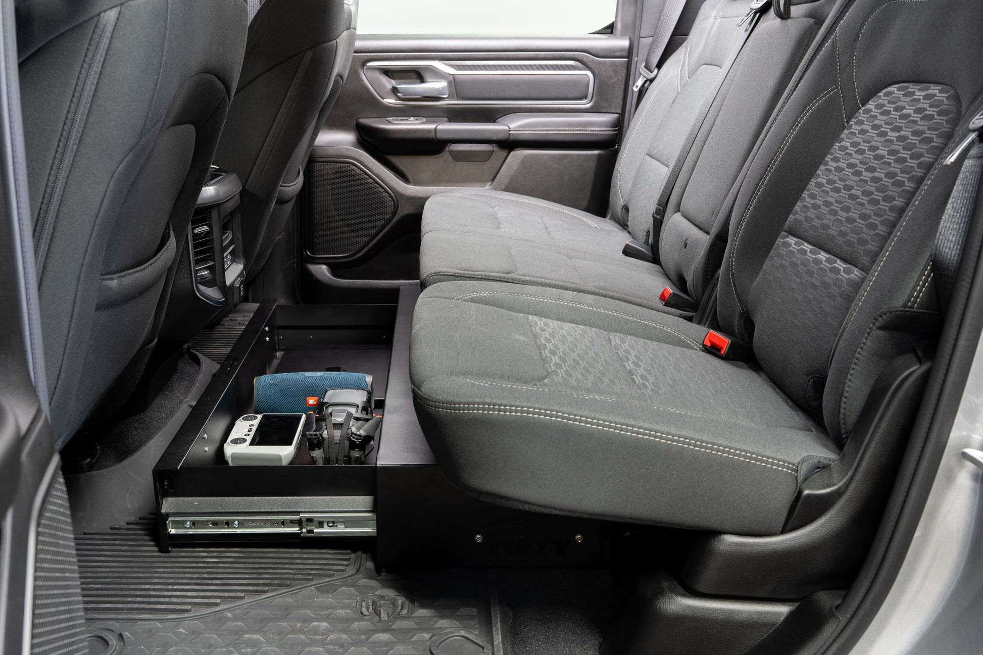 Drawer for 19-26 RAM 1500 Crew Cab - 40 Inch Wide Underseat Key Lock Products Tuffy Security-1