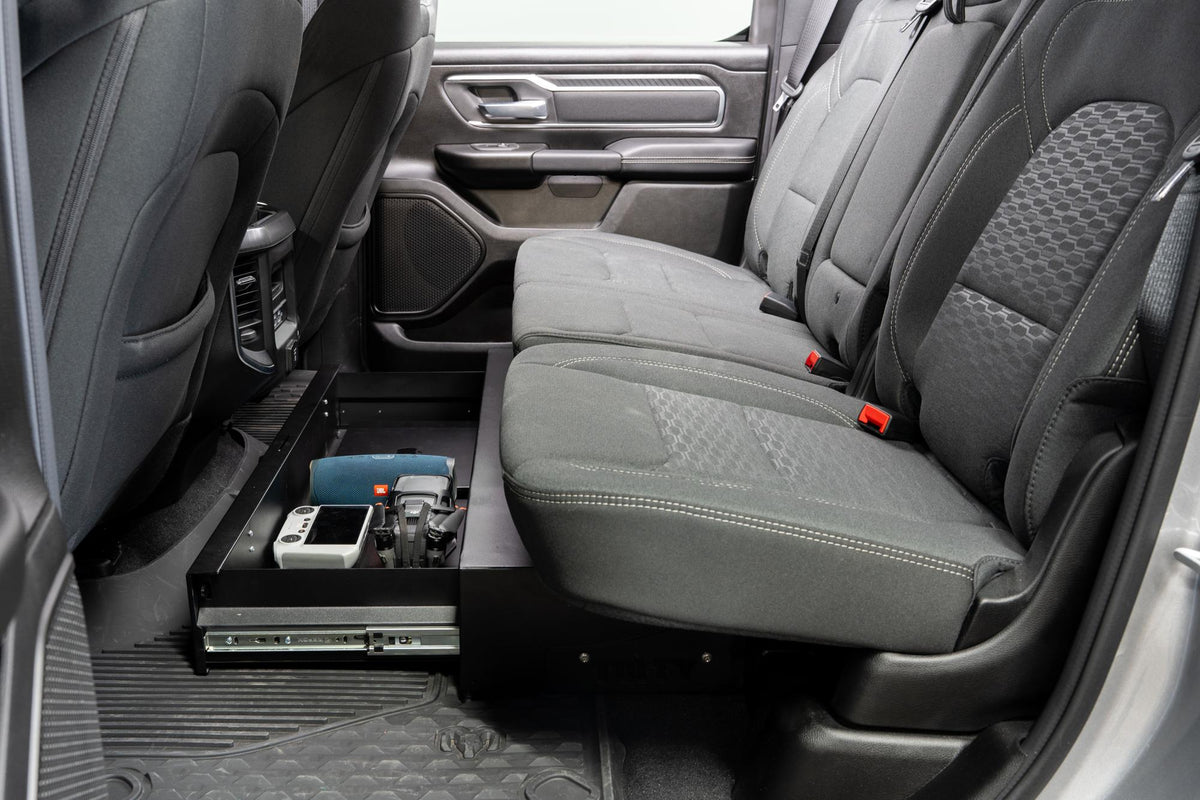 Drawer for 19-26 RAM 1500 Crew Cab - 40 Inch Wide Underseat Key Lock Products Tuffy Security-1