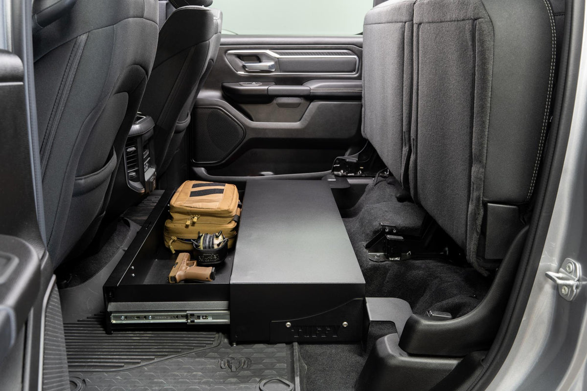 Drawer for 19-26 RAM 1500 Crew Cab - 40 Inch Wide Underseat Combo Lock Products Tuffy Security-1