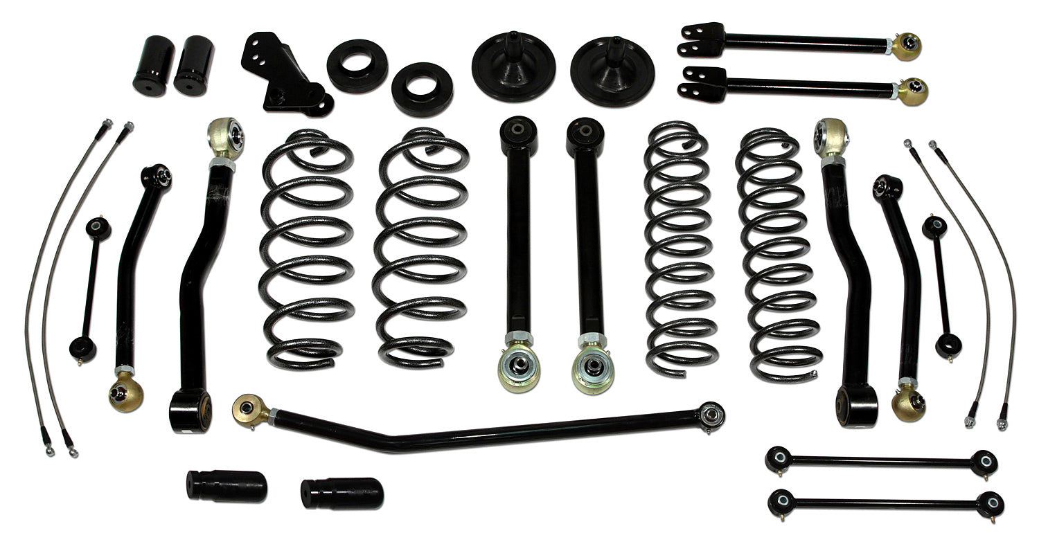 4 Inch Lift Kit 07-18 Jeep Wrangler JK 4 Door Only Performance Lift Kit EZ-Flex Tuff Country-2