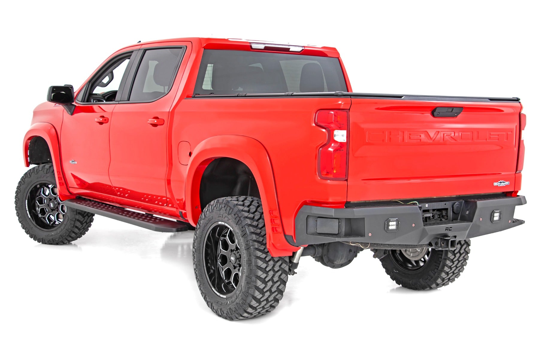 RPT2 Running Boards Crew Cab Black Silverado/Sierra 1500/2500HD/3500HD (19-26) Rough Country-2